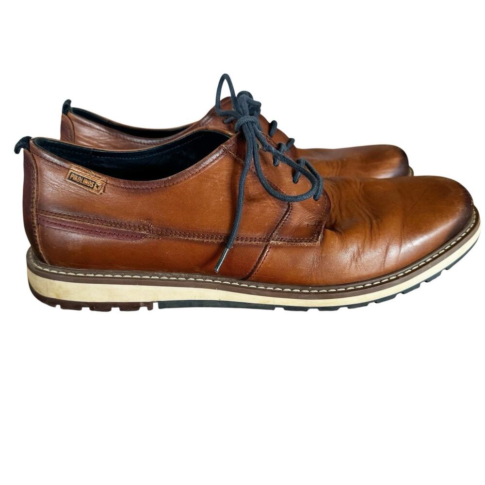Pikolinos Men's Berna M8J-4314 size 45/US11.5-12 Brown Leather Loafer Shoes